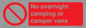 No overnight camping or camper vans